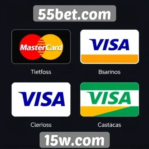 Métodos de pagamento aceitos no 55bet.com
