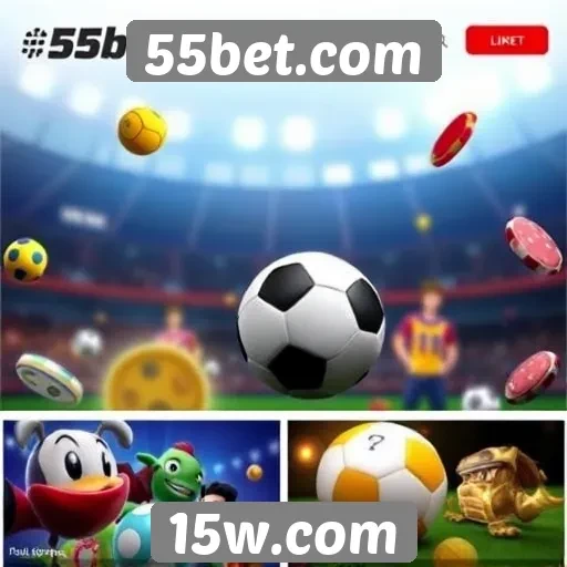 Variedade de jogos disponíveis no 55bet.com